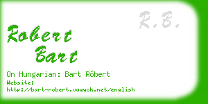 robert bart business card